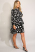 Polka Dot High Neck Midi Dress