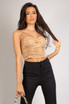 Ruched Corset Crop Top