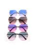 Bevelled Edge Rimless Sunglasses