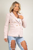 Dogtooth Tweed Tailored Blazer