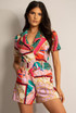 Scarf Print Belted Playsuit