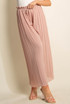 Wide Leg Pleated Cropped Trouser