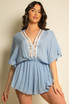 Embellished Kaftan Playsuit