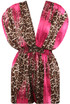 Contrast Animal Print Playsuit