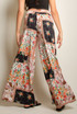 Floral Patchwork Print Palazzo Pants