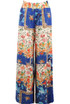 Floral Patchwork Print Palazzo Pants