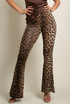 Animal Print Flare Trouser 