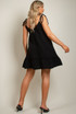 Linen Strappy Mini Skater Dress