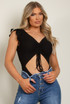 Ruched Front Cut Out Bodysuit
