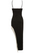 Maxi Dress With Diamante Leg Split