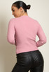 Ribbed Fine Knit V Neck Jumper