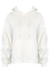 Ruched Sleeve Hooded Sweatshirts