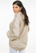 Ruched Sleeve Hooded Sweatshirts