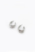 Triple Row Hoop Earrings 