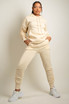 Ruched Sleeve Hooded Loungewear Set