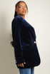 Velvet Longline Blazer