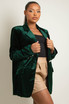 Velvet Longline Blazer