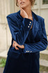 Velvet Longline Blazer