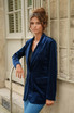 Velvet Longline Blazer