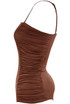 Ruched Side Slinky Bodysuit 