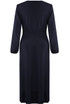 Pleated Side Knotted Wrap Dress