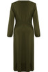 Pleated Side Knotted Wrap Dress