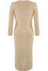 Fine Knit Round Neck Midi Dress