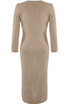 Fine Knit Round Neck Midi Dress