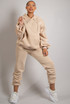 Knotted Ruched Sleeve Loungewear Set