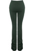 Ribbed Ruched Detail Trousers