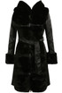 PU Fur Trim Coat