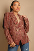 Barleycorn Tweed Double Breasted Blazer