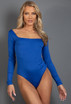 Square Neck Long Sleeve Bodysuit