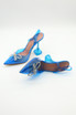 Bow Perspex Sling Back Court Shoe 