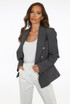 Double Breast Blazer With Puff Shoulder (Pack Of 2 Individual Sizes) Double Breast Blazer With Puff Shoulder (Pack Of 2 Individual Sizes)