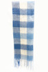 Check Print Fluffy Knit Scarf