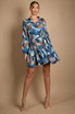 Multi Print Belted Shirt Dress