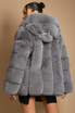 Chunky Faux Fur Hooded Jacket
