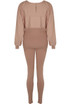 Pleated Round Neck Jumper & Trouser Set