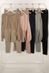 Pleated Round Neck Jumper & Trouser Set