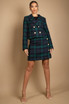 Wool Check Cropped Blazer & Skirt Co-Ord