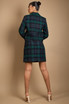 Wool Check Cropped Blazer & Skirt Co-Ord