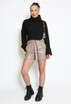 Roll Neck Oversized Cropped Jumper