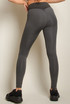 Textured Push Up Gym Leggings With Contrast Waistband
