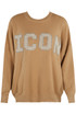 Embellished Icon Slogan Jumper
