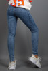 Acid Wash Push Up Skinny Jeans