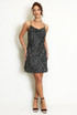 Polka Dot Cowl Neck Mini Dress
