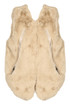 Faux Fur Curved Hem Gilet