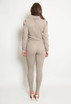 Cut Out Trim Ribbed Jumper & Trouser Set