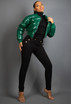 High Shine Cropped Puffer Jacket